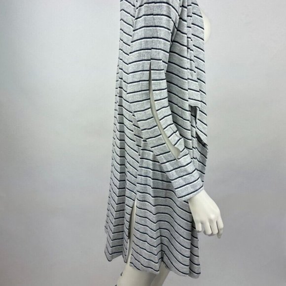 LNA Striped Open Front Cardigan Women XS EUC Slit Long Sleeve Stretch Sweater - Picture 16 of 16